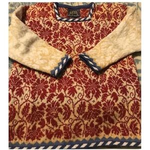 Oleana Nordic Wool Crewneck sweater red